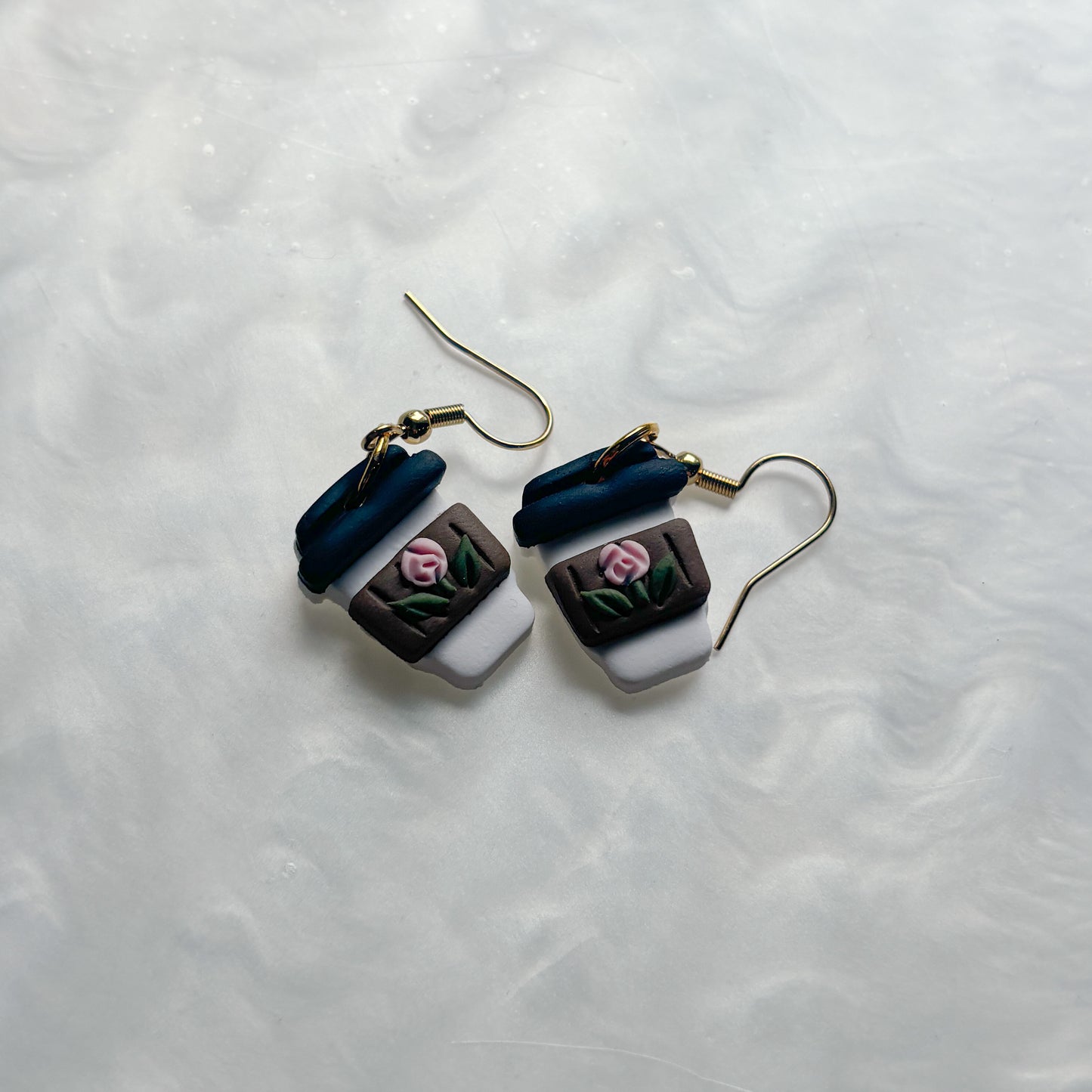 ROSE LATTE EARRINGS
