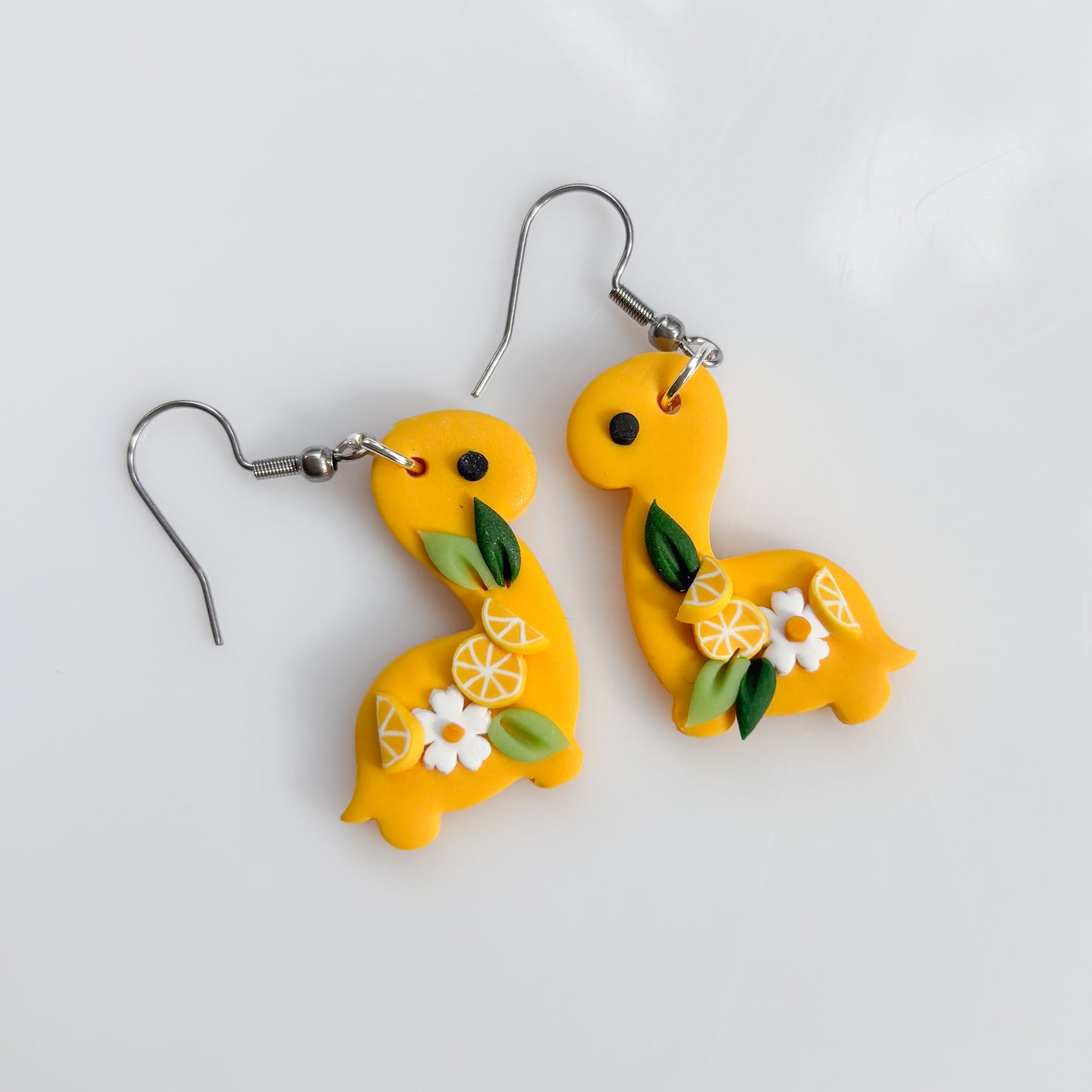 LEMON DINO EARRINGS (BRONTO)