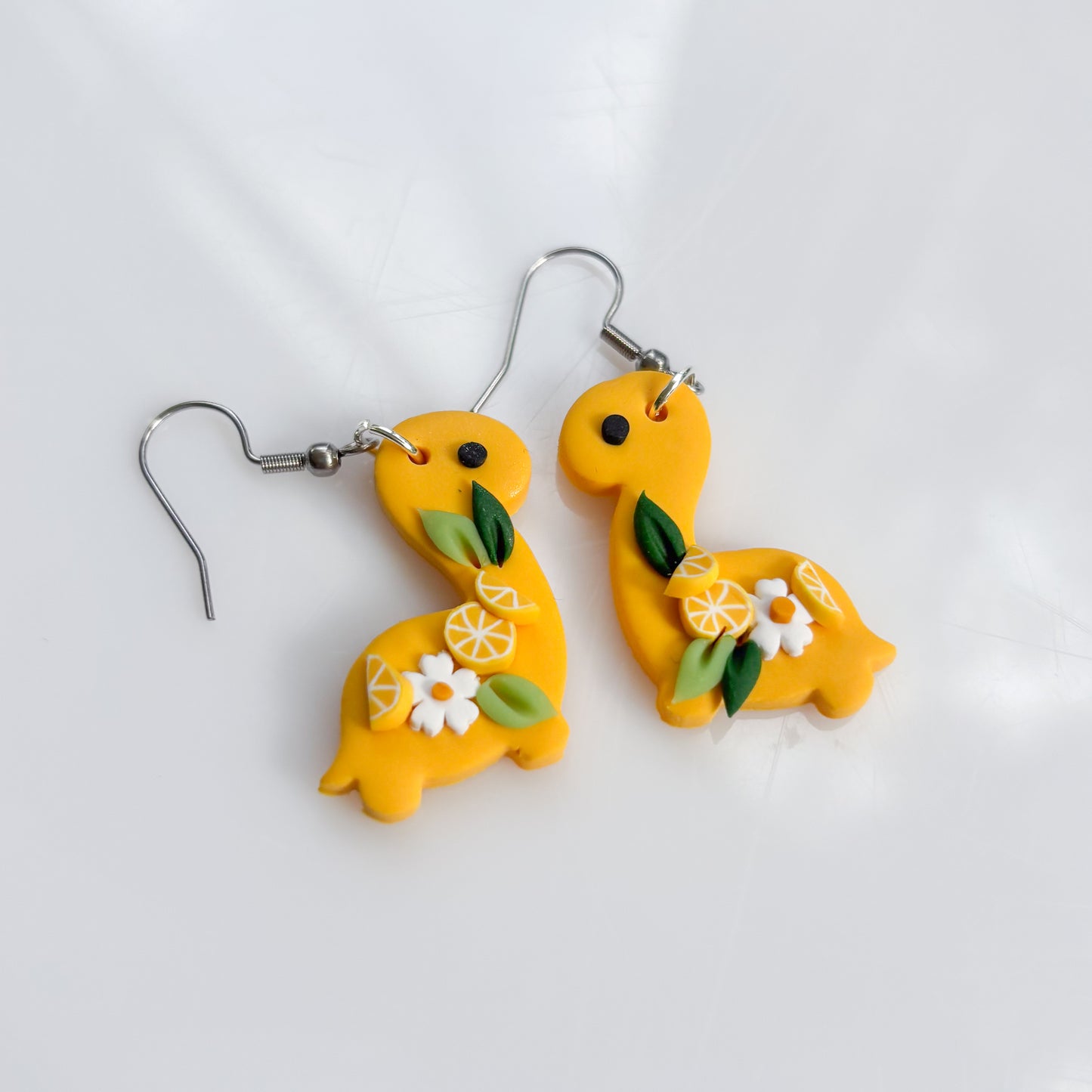 LEMON DINO EARRINGS (BRONTO)
