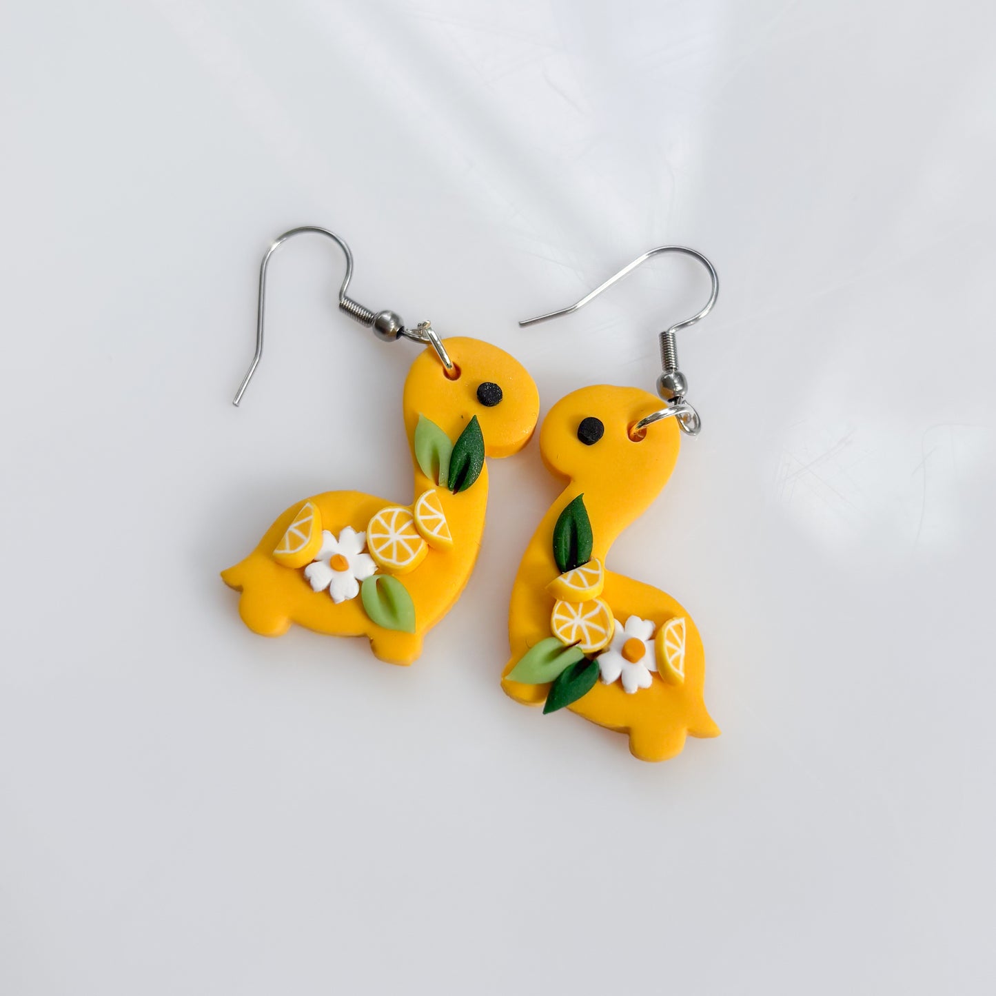 LEMON DINO EARRINGS (BRONTO)