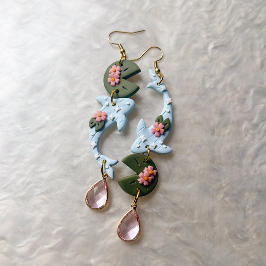 BLUE RIVER KOI EARRINGS
