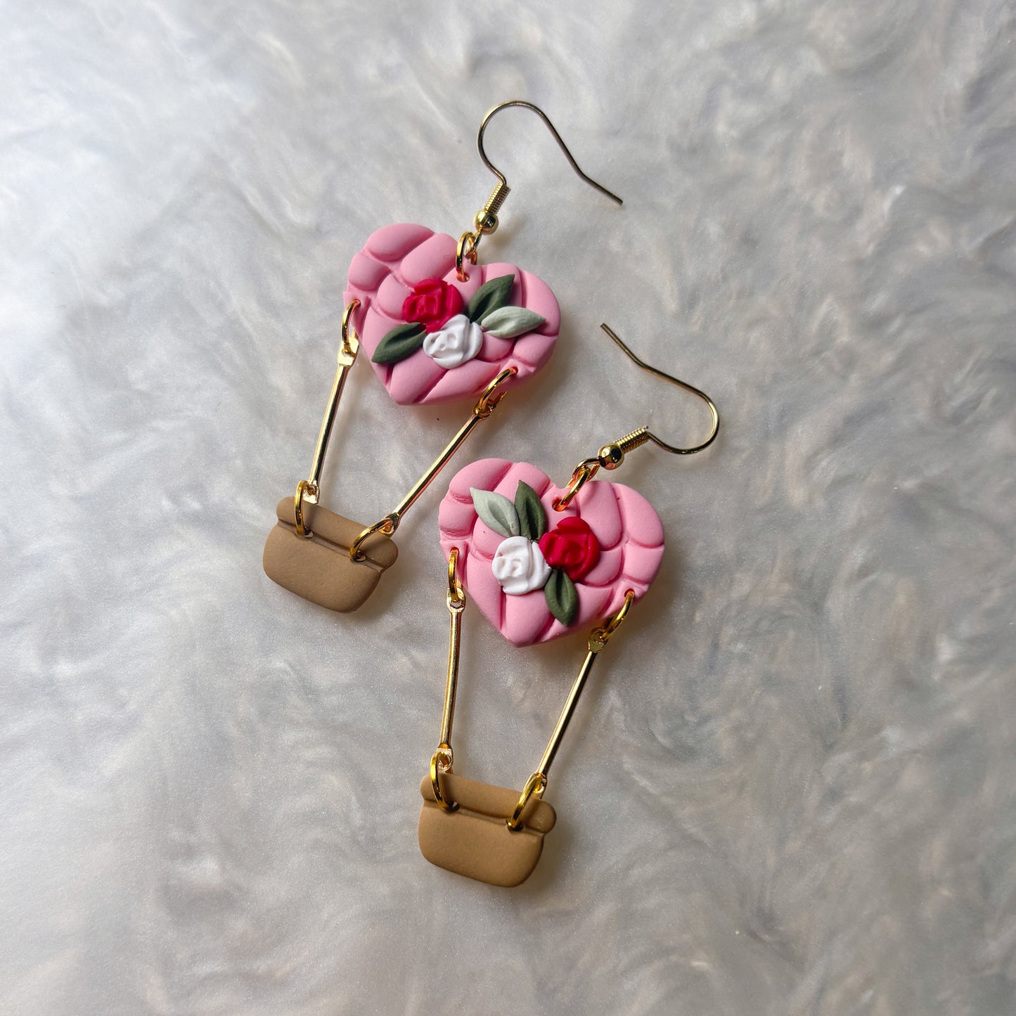 HEART HOT AIR BALLOON EARRINGS