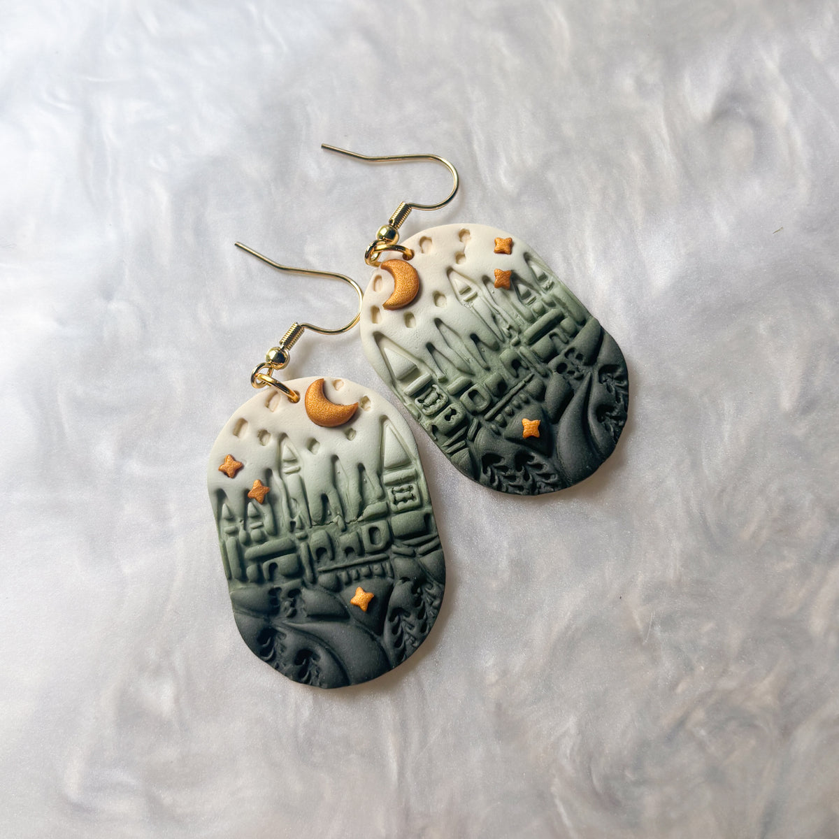 FOREST CASTLE IMPRINT EARRINGS