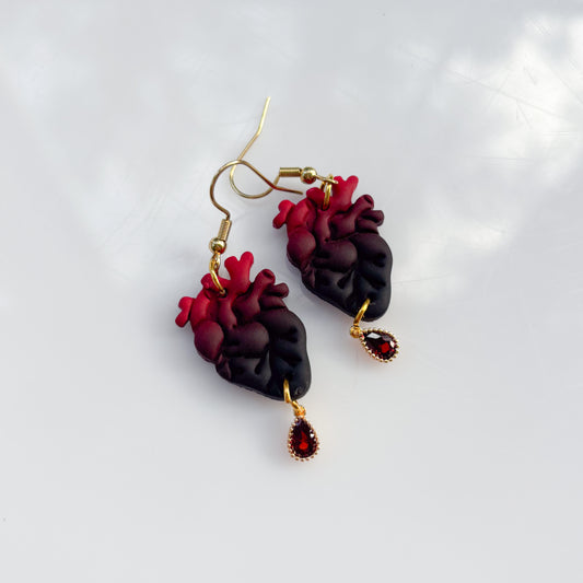 ANATOMICAL HEART EARRINGS