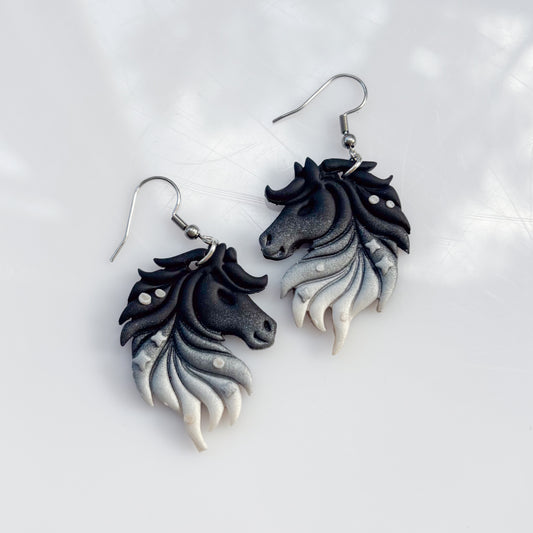 GHOSTLY HORSE EARRINGS