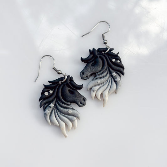 GHOSTLY HORSE EARRINGS
