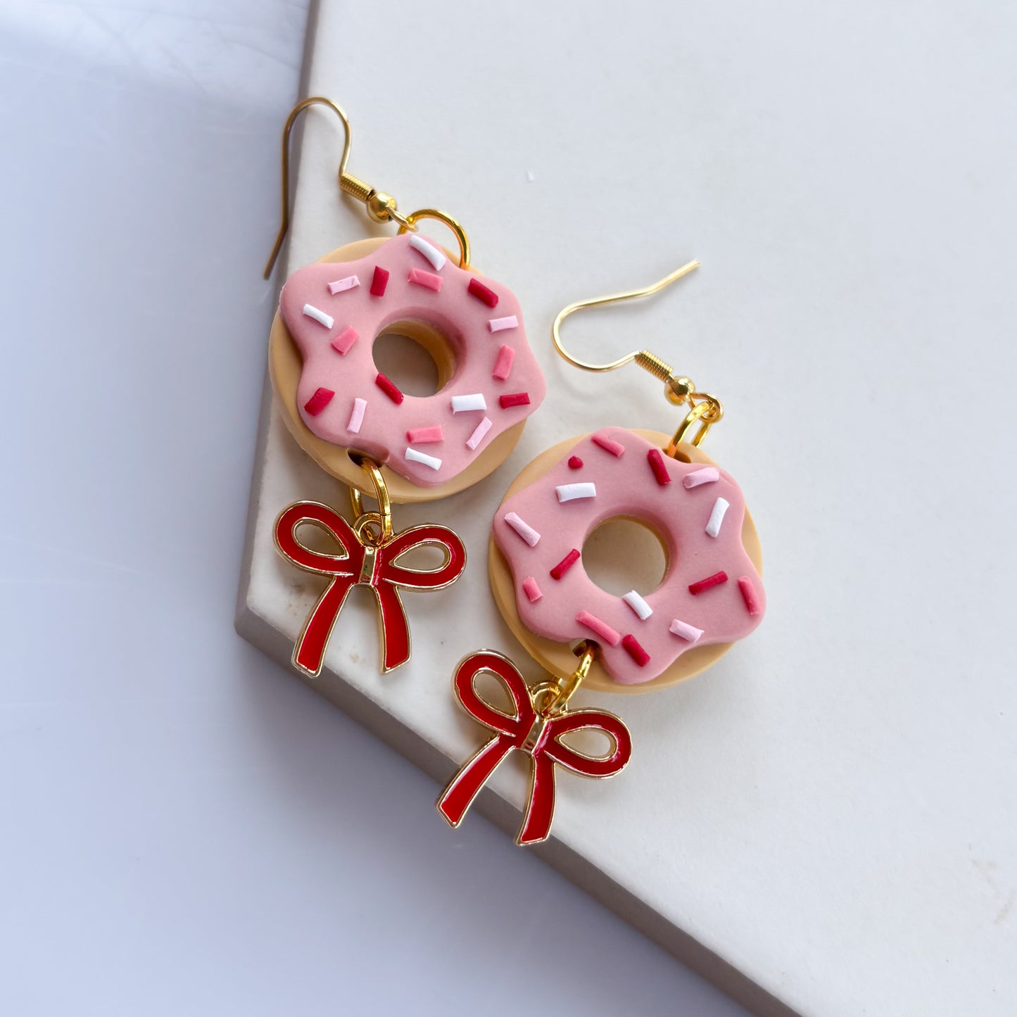 PINK DONUT EARRINGS