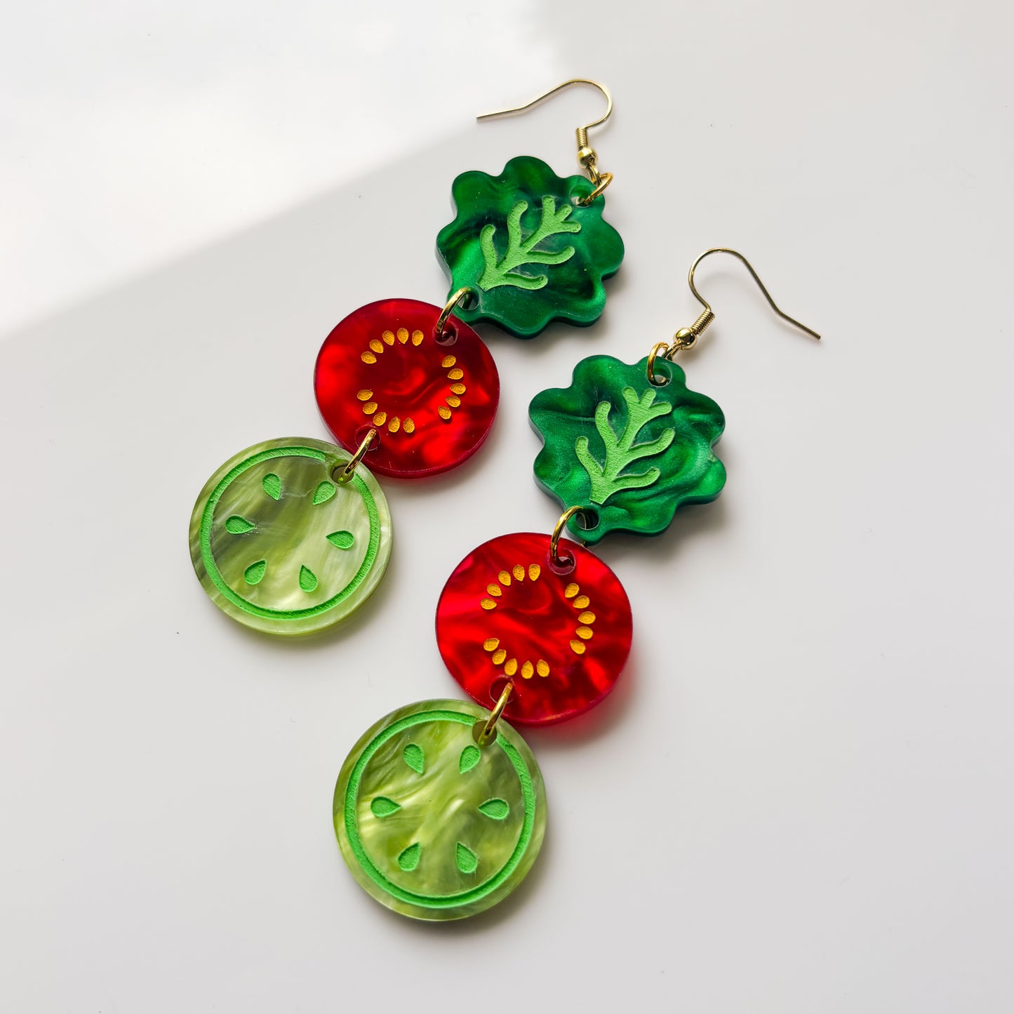 GARDEN VEGGIE TRIO ACRYLIC EARRINGS