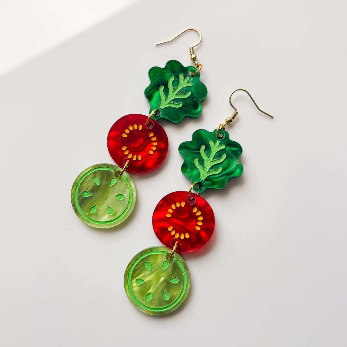 GARDEN VEGGIE TRIO ACRYLIC EARRINGS