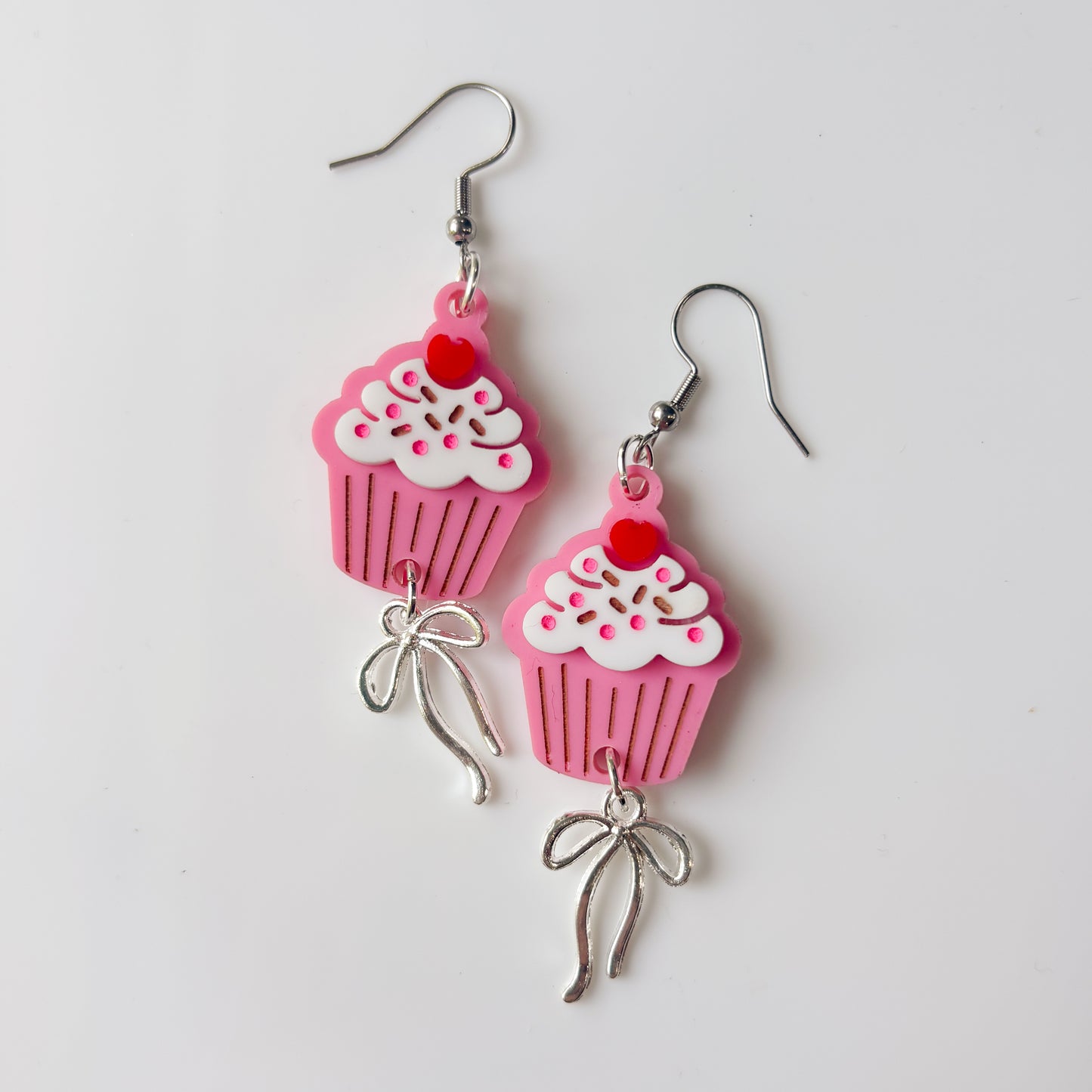 CUPCAKE ACRYLIC EARRINGS