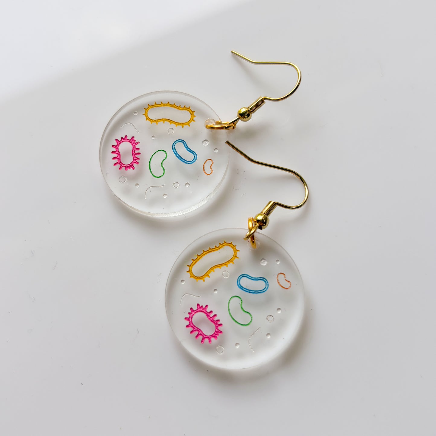 PETRI DISH ACRYLIC EARRINGS