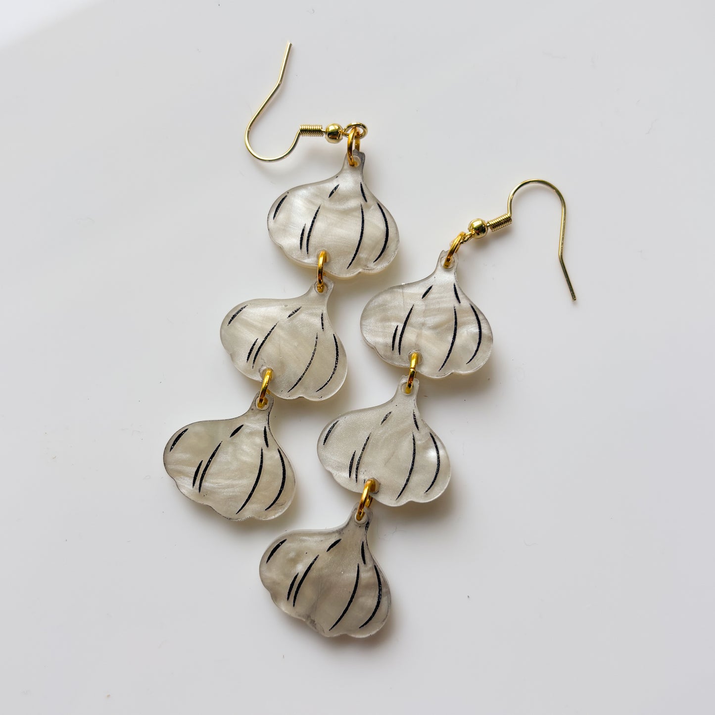 GARLIC TRIO ACRYLIC EARRINGS