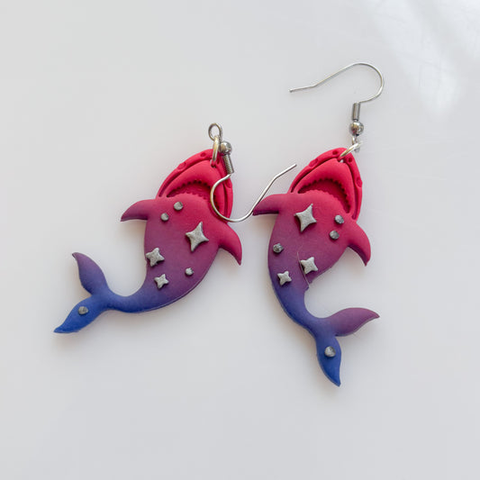 BI OMBRE SHARK EARRINGS