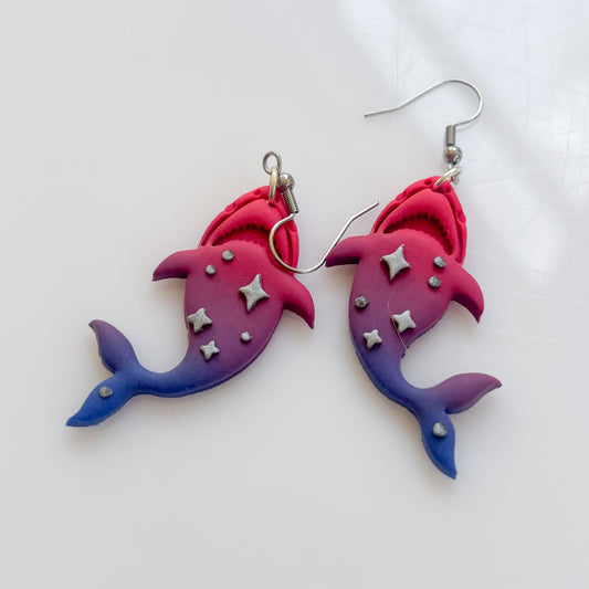 BI OMBRE SHARK EARRINGS