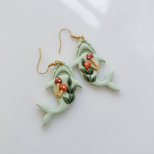 MUSHROOM SHARK EARRINGS