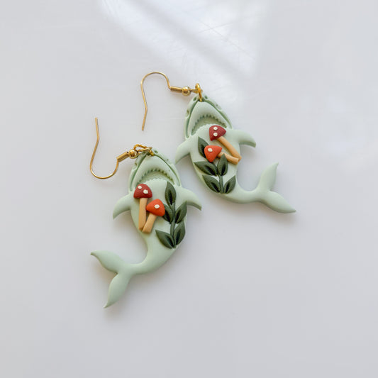 MUSHROOM SHARK EARRINGS