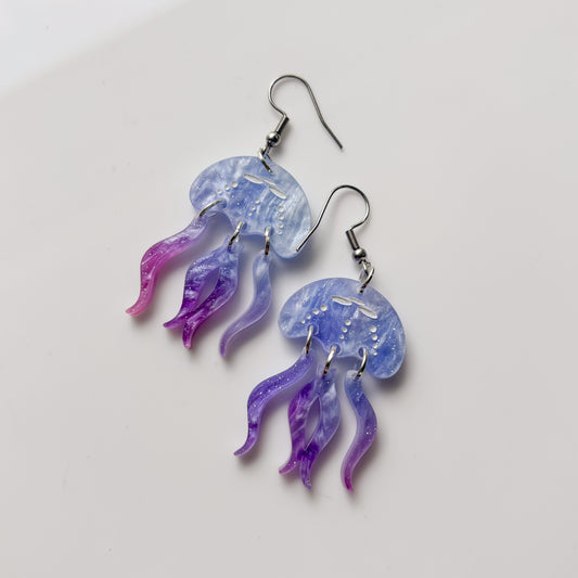 JELLYFISH ACRYLIC EARRINGS