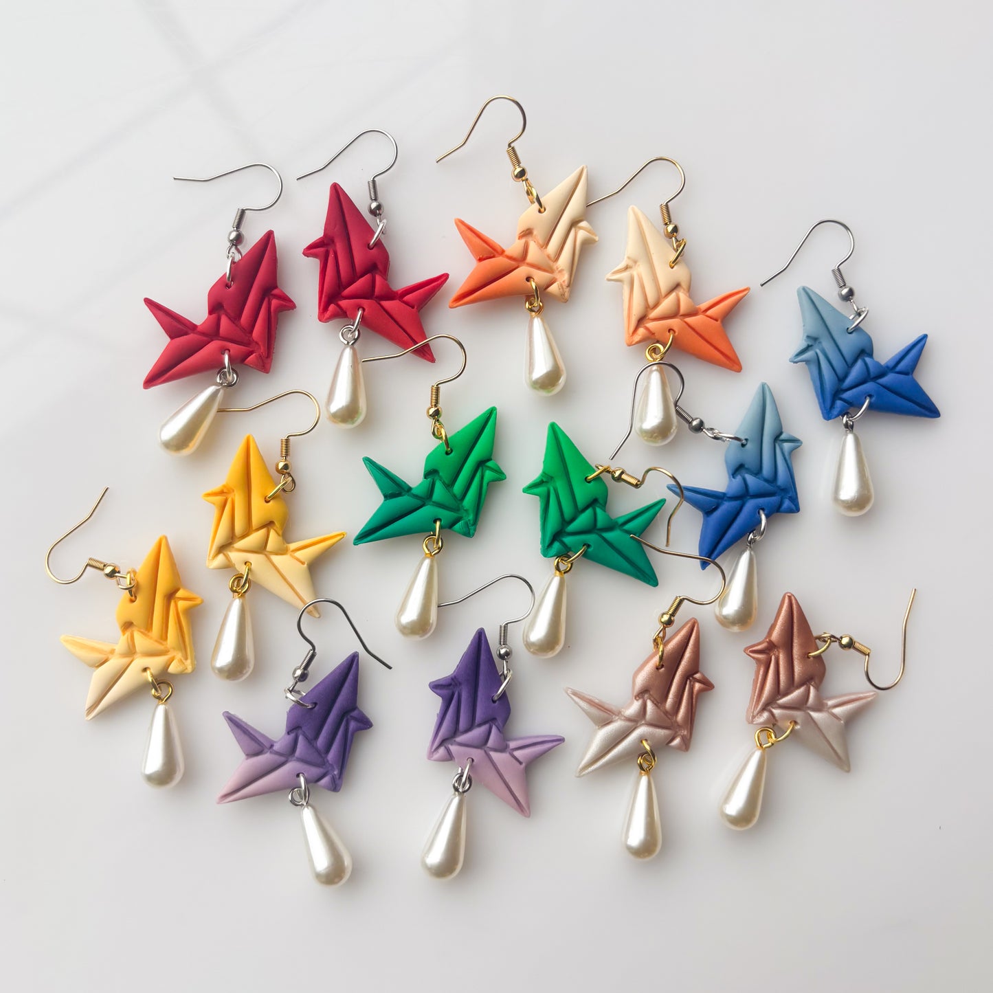 ORIGAMI CRANE EARRINGS