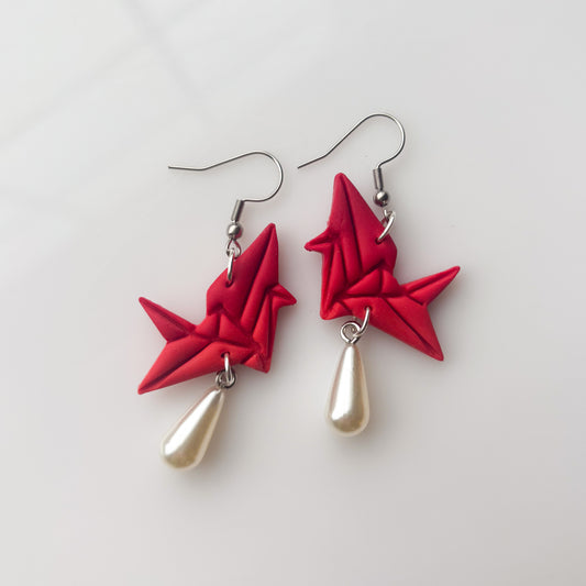 ORIGAMI CRANE EARRINGS