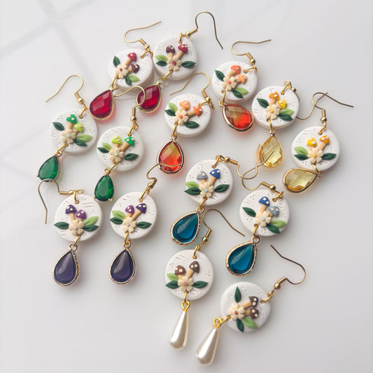 MUSHROOM CIRCLE EARRINGS