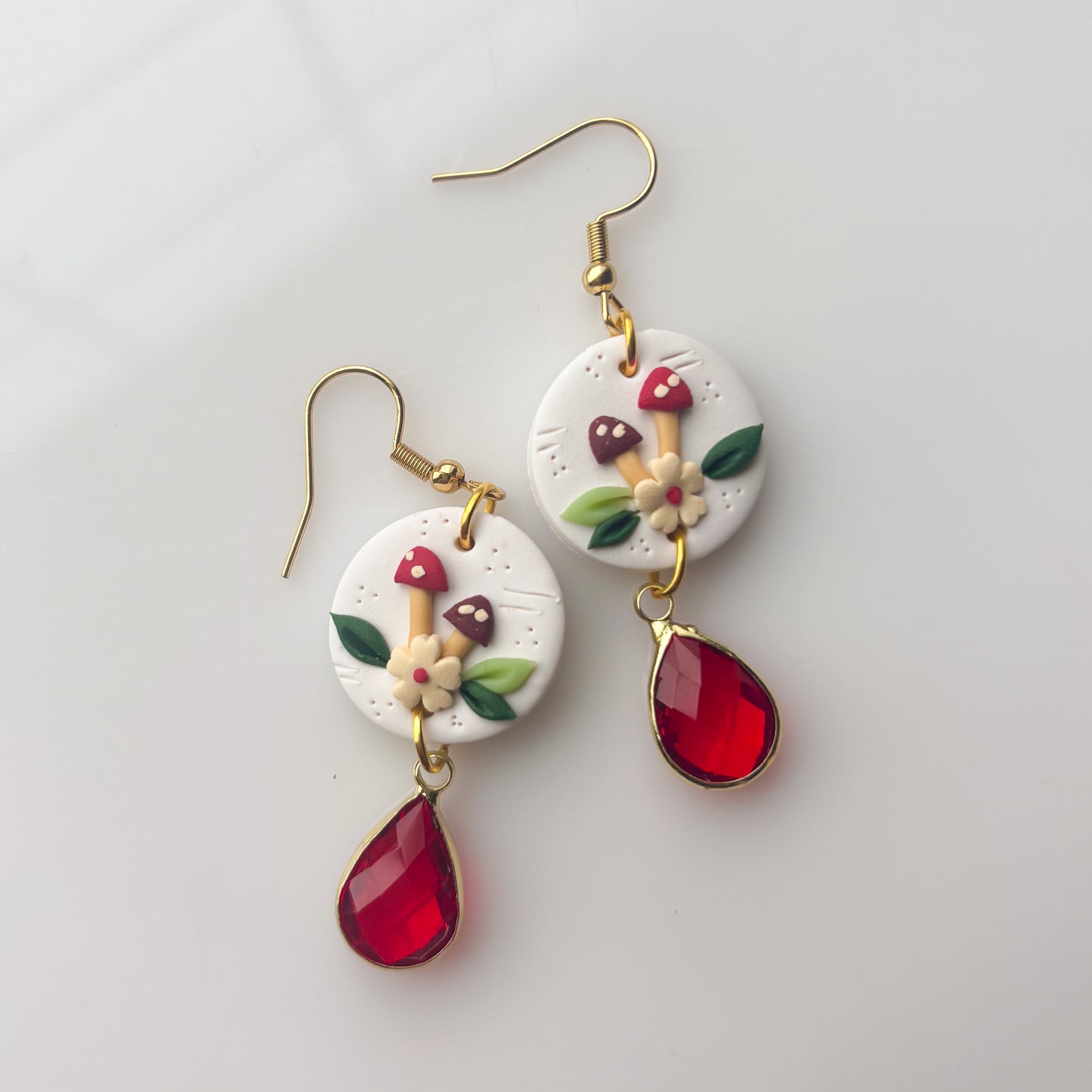 MUSHROOM CIRCLE EARRINGS