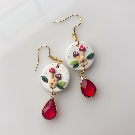 MUSHROOM CIRCLE EARRINGS