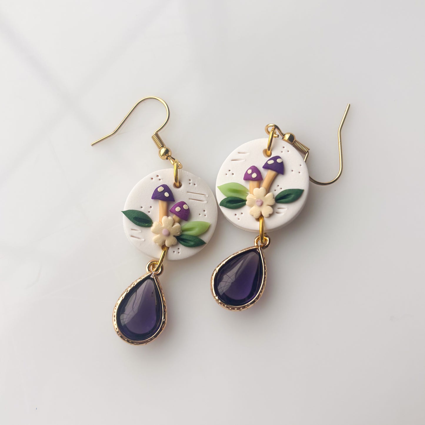 MUSHROOM CIRCLE EARRINGS