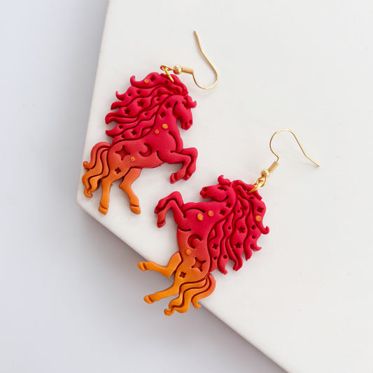 STARRY LUNAR NEW YEAR HORSE EARRINGS