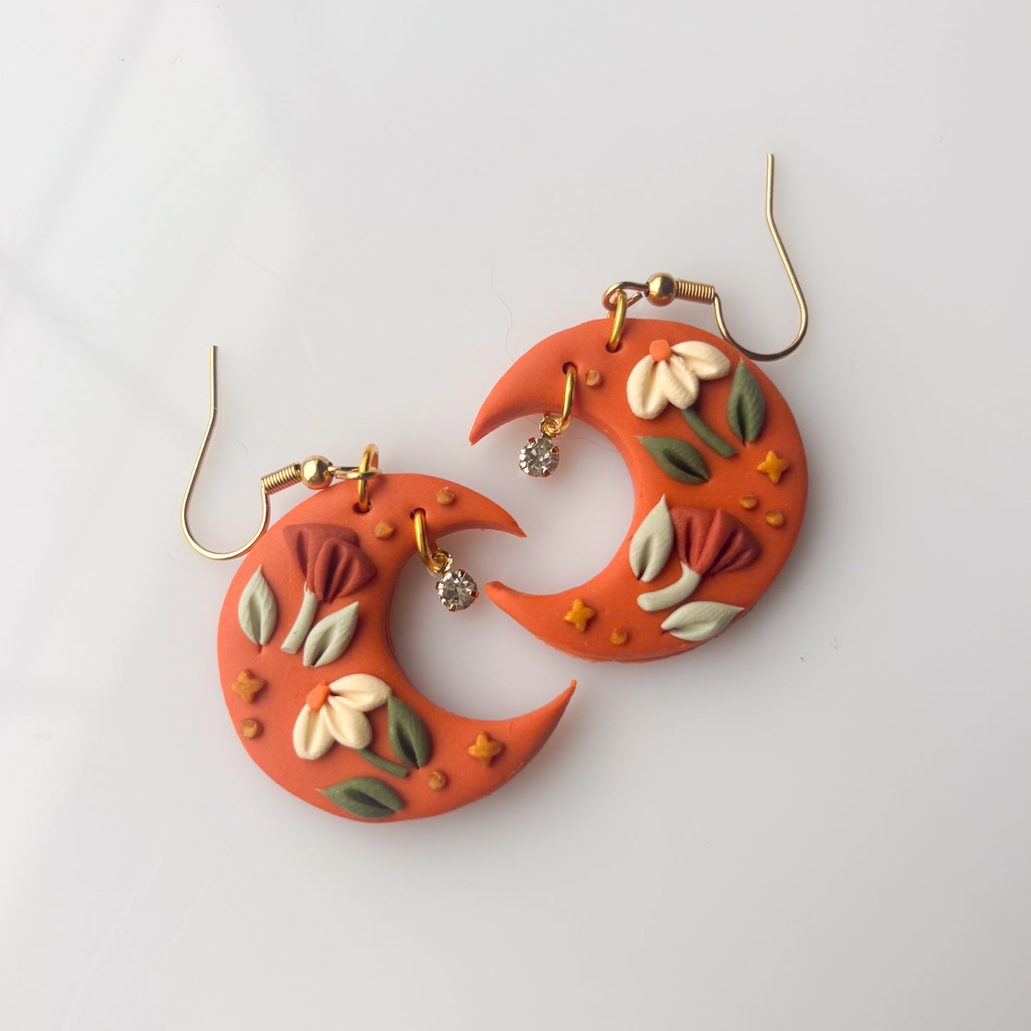 FLORAL MOON EARRINGS