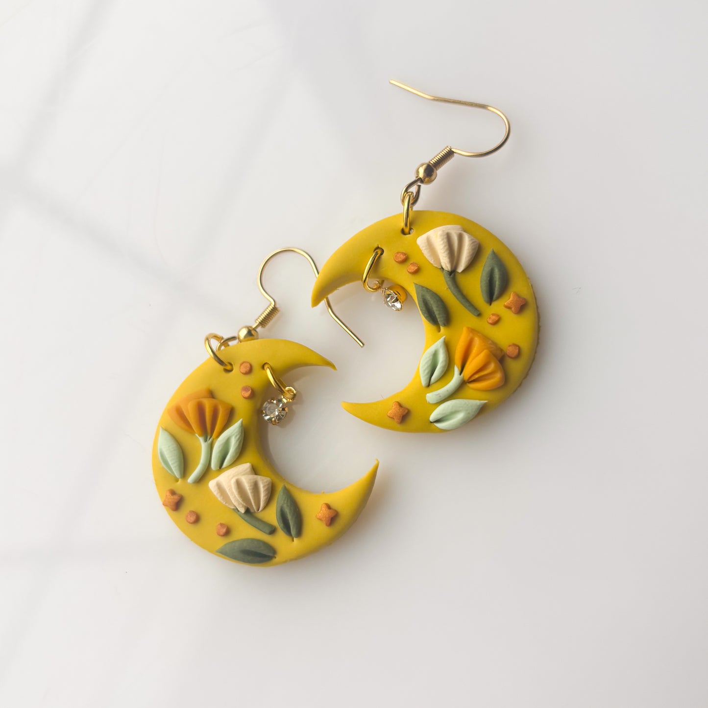 FLORAL MOON EARRINGS