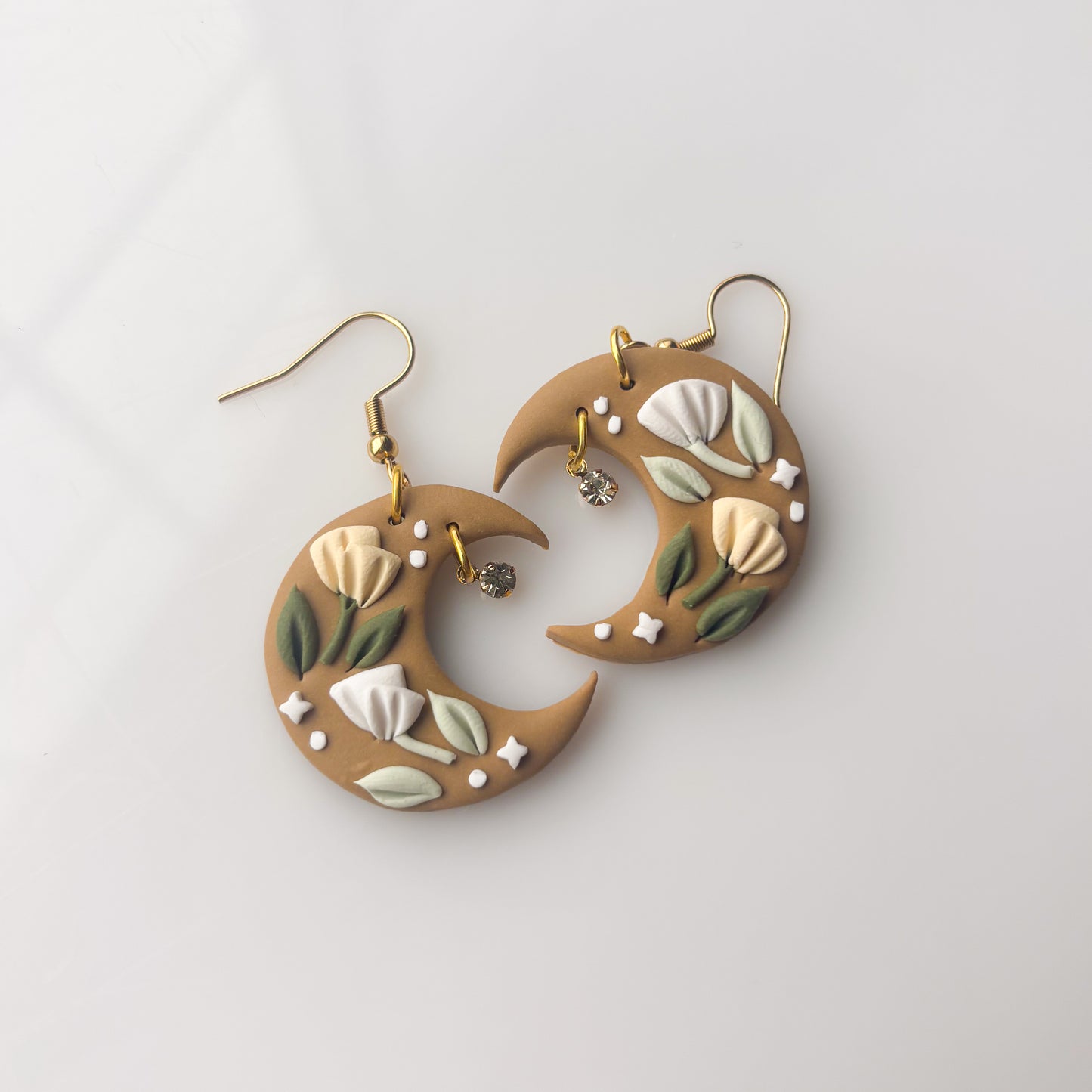 FLORAL MOON EARRINGS