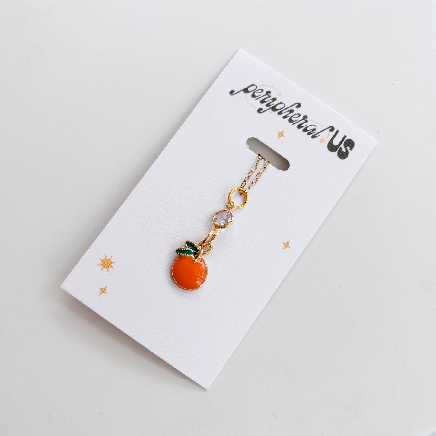 ORANGE CHARM NECKLACE