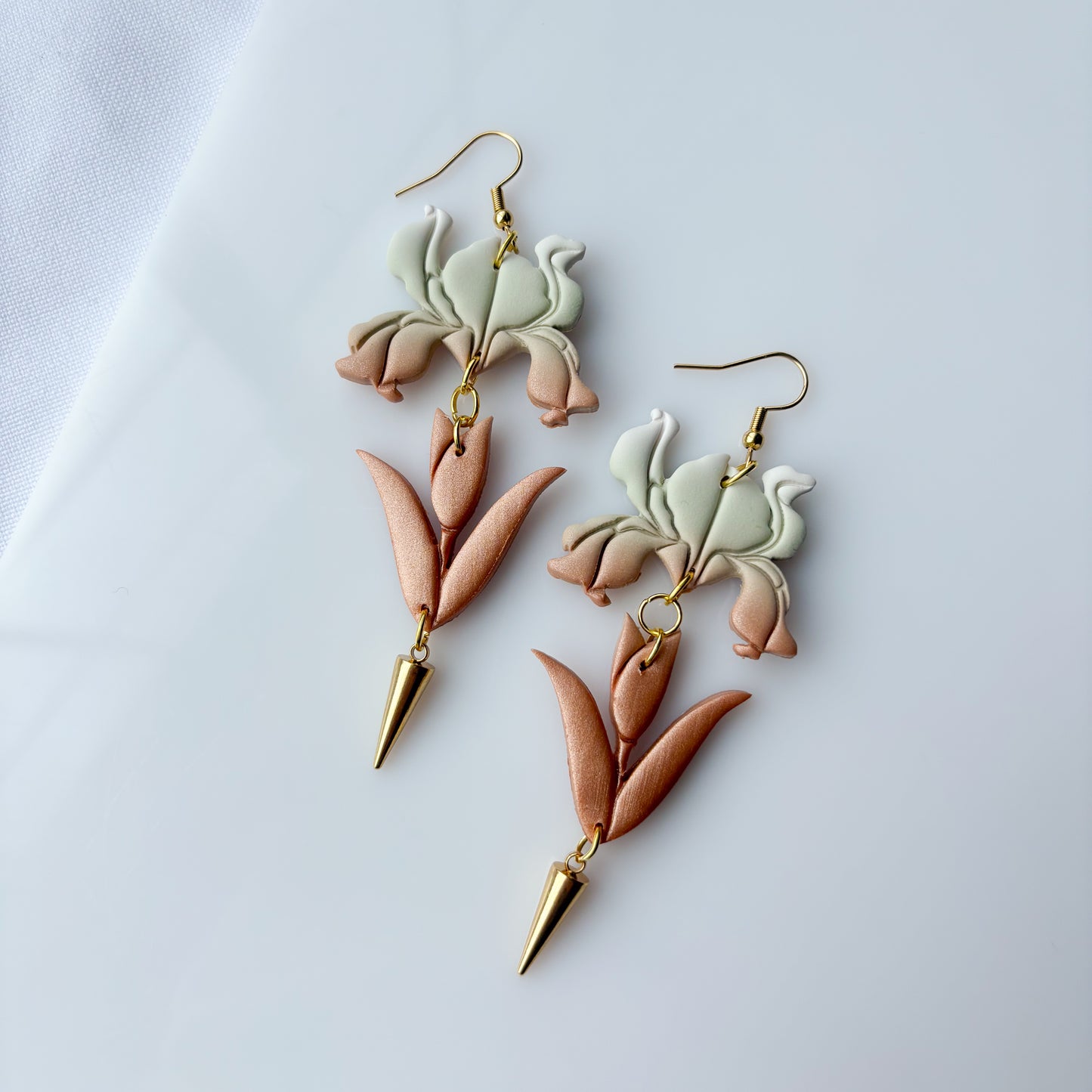 IRIS EARRINGS (MATCHA ROSE GOLD)