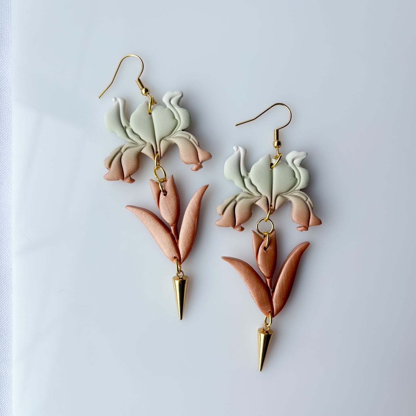 IRIS EARRINGS (MATCHA ROSE GOLD)