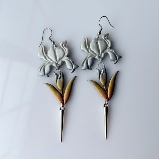 IRIS EARRINGS (METALLIC)