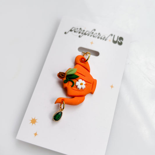 PUMPKIN TEAPOT NECKLACE