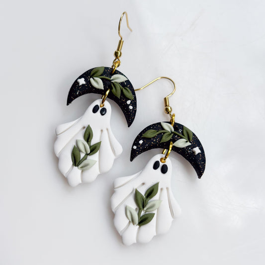 VINE MOON GHOST EARRINGS