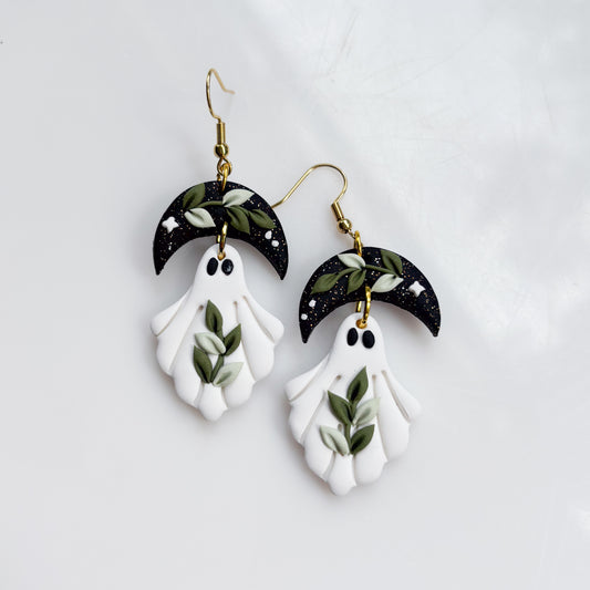 VINE MOON GHOST EARRINGS