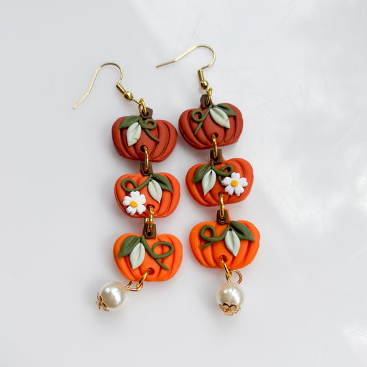 PUMPKIN TRIO EARRINGS