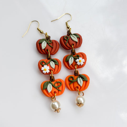 PUMPKIN TRIO EARRINGS