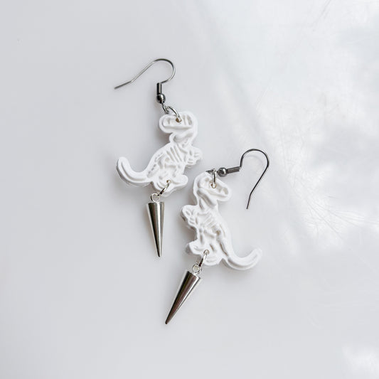 T-REX SKELETON EARRINGS