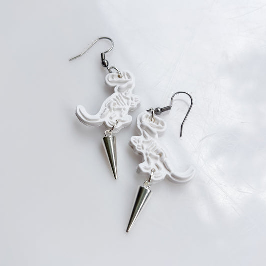 T-REX SKELETON EARRINGS
