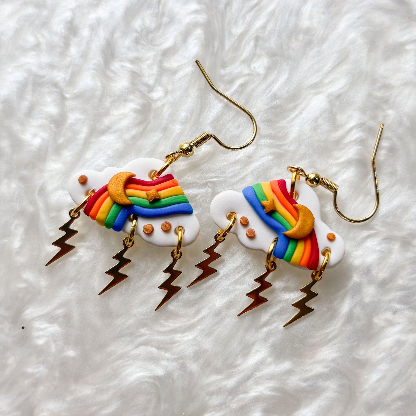RAINBOW STORM CLOUD EARRINGS