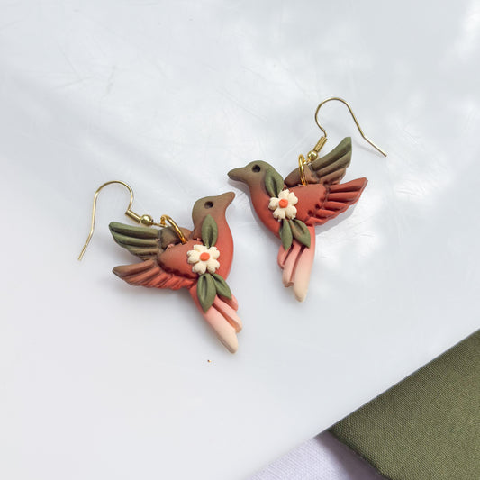 HUMMINGBIRD FALL OMBRE EARRINGS