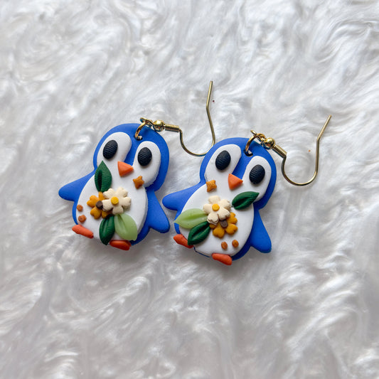 BLUE PENGUIN EARRINGS