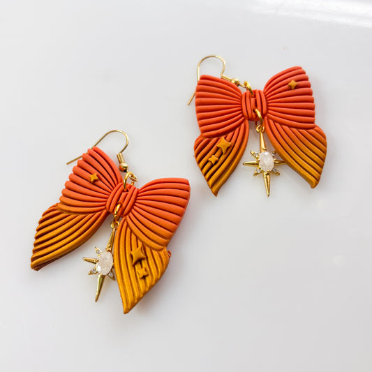AUTUMN BOW EARRINGS