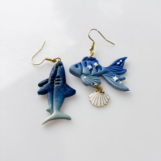 SHARK & FISH EARRINGS