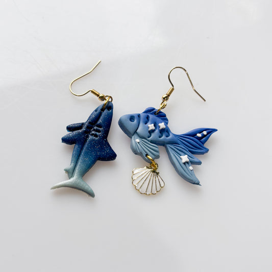 SHARK & FISH EARRINGS