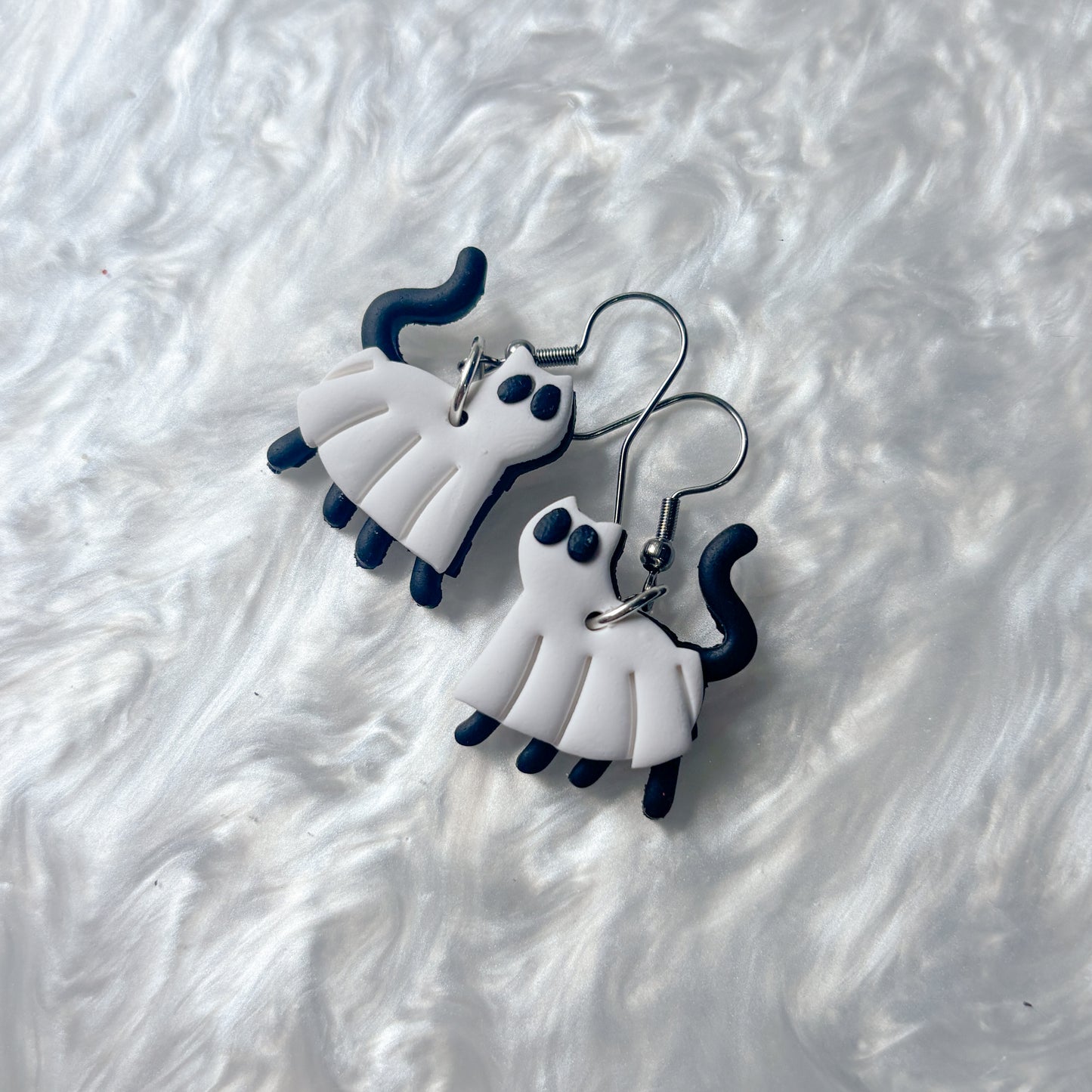 GHOST CAT EARRINGS