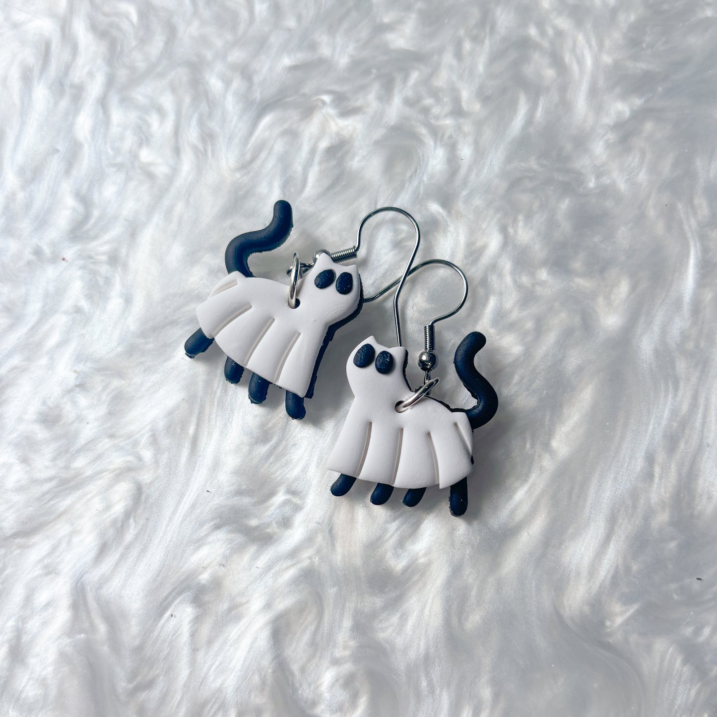 GHOST CAT EARRINGS